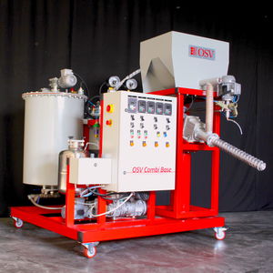 mixing and metering unit for the plastics industry / with gear pump / resin / for solids