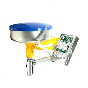 wall-mounted eyewash station