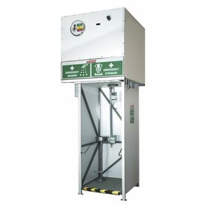 floor-standing safety shower