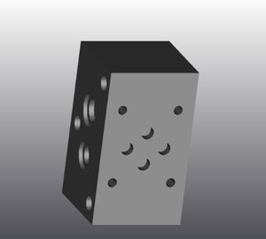 2-channel hydraulic block