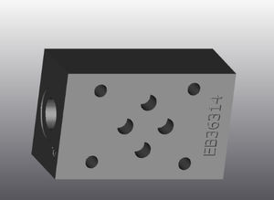 4-way hydraulic block