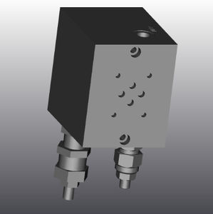 4-way hydraulic block