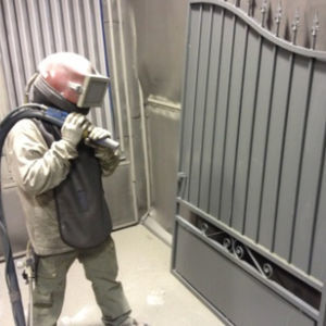 steel sand blasting