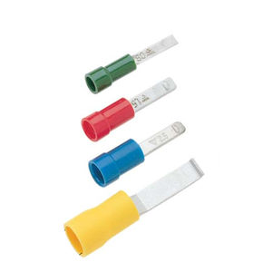 rectangular solderless terminal / tubular / insulated / copper