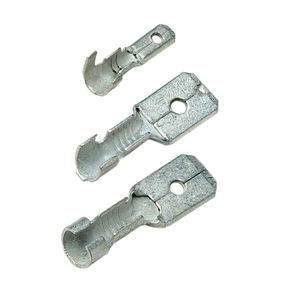 rectangular solderless terminal / flat / non-insulated / copper