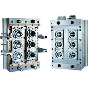 multi-cavity plastic injection mold / lids / for crates / preform