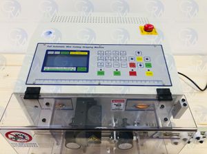 electrical cable cutting and stripping machine