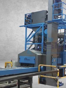 roller conveyor shot blasting machine