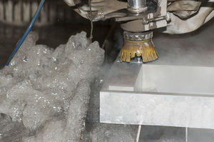 water-jet cutting / stainless steel / steel / aluminum