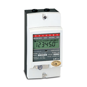 single-phase electric energy meter / wall-mounted / RS-485 / with LCD display