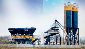 stationary concrete batching plant