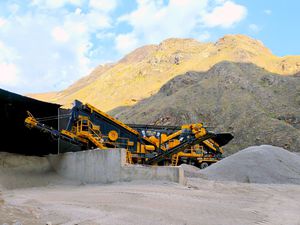 vertical-shaft impact crushing and screening plant 1