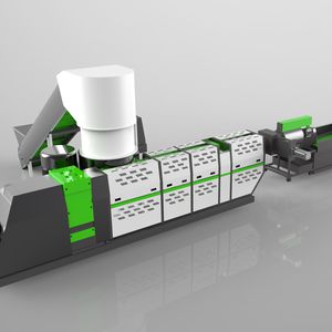 water ring pelletizing system / for plastic pellet manufacturing / for plastic waste