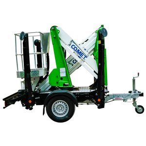 trailer-mounted telescopic boom lift