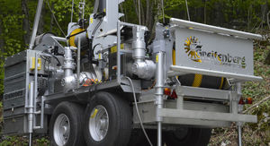 上坡和下坡的伐木场