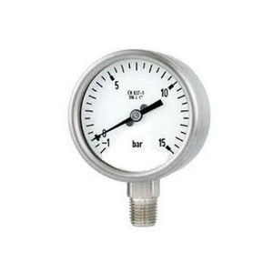 analog pressure gauge / Bourdon tube / for hydraulic applications / glycerin-filled