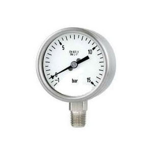analog pressure gauge / Bourdon tube / for hydraulic applications / glycerin-filled