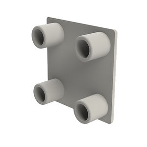 profile end cap / press-fit / square / polyamide