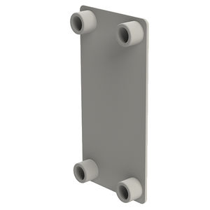 profile end cap / press-fit / rectangular / polyamide