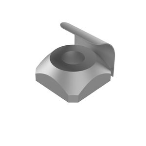square nut / galvanized steel / with spring