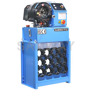 hydraulic hose crimping machine / fully automatic / hydraulic / foot-operated