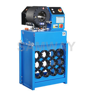 hydraulic hose crimping machine / fully automatic / foot-operated / portable