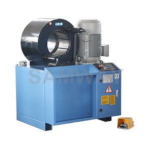 hydraulic hose crimping machine / fully automatic / electro-hydraulic / foot-operated
