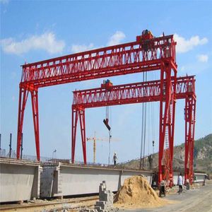 rail-mounted gantry crane / for civil works / welding / for workshops