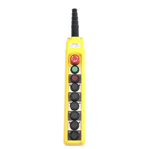 thumbnail image 2 of 2 Button Crane Pendant Control With Emergency Stop - IP54 Rated For Hoist Operations 2 of 10