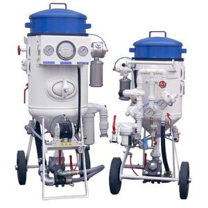pressure sandblasting machine / manual / mobile
