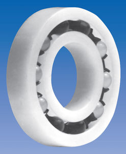ball bearing / single-row / plastic
