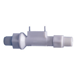 piston flow switch / for liquids / plastic / in-line