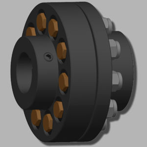 shaft collar coupling / shaft / compact / high-torque