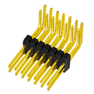 male pin header / double-row / right-angle / 1.00 mm (0.039