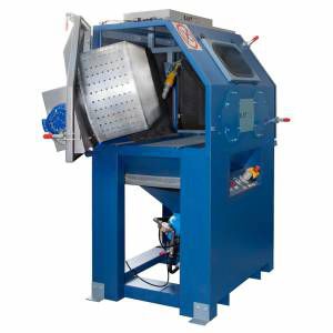 pressure blast cabinet / automatic / rotary drum / for the automotive industry