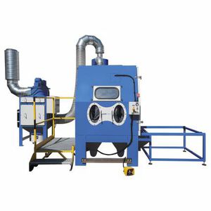 manual sandblasting machine / pressure / suction / rotating table
