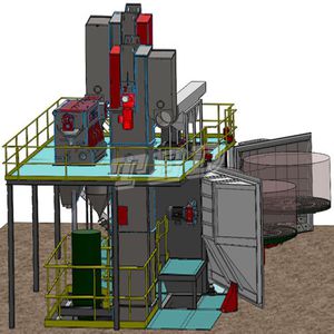 rotating table shot blasting machine