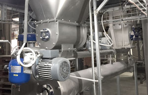 continuous mixer / dynamic / granulates / powder