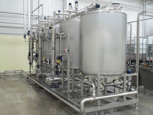CIP unit for the food industry