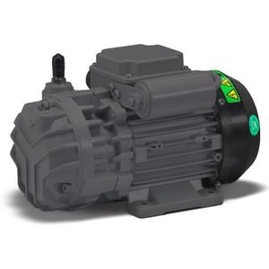 rotary vane vacuum pump / oil-free / single-stage / air-cooled