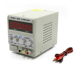 AC/DC power supply / adjustable / with USB outlet / digital