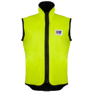 work vest / high-visibility / waterproof / PVC