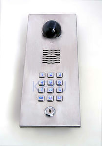 door phone with numeric keypad