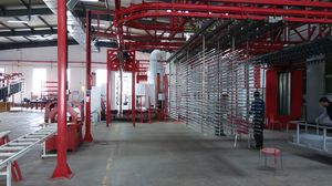 automatic powder coating line