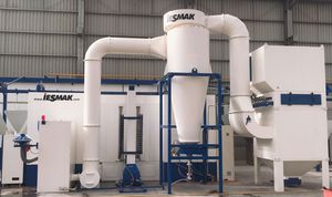 旋风粉末涂料摊