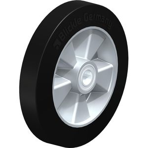 wheel with solid tire / rubber / for heavy loads / low-noise