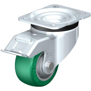 swivel caster / base plate / elastic / non-marking