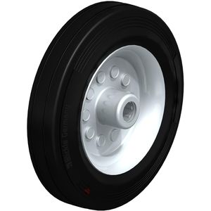 wheel with solid tire / rubber / heat-resistant