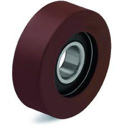 guide roller / polyurethane / ball bearing / low-noise