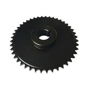 helical-toothed sprocket wheel